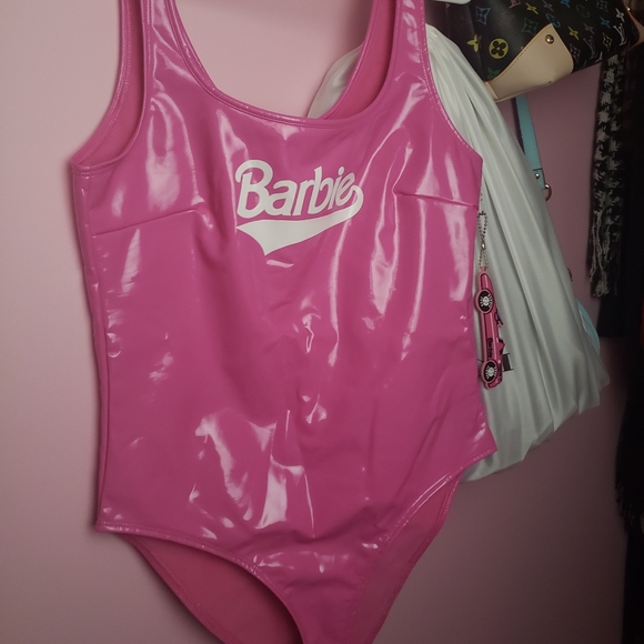 🆕️Pleather Barbie Bodysuit - Picture 2 of 3